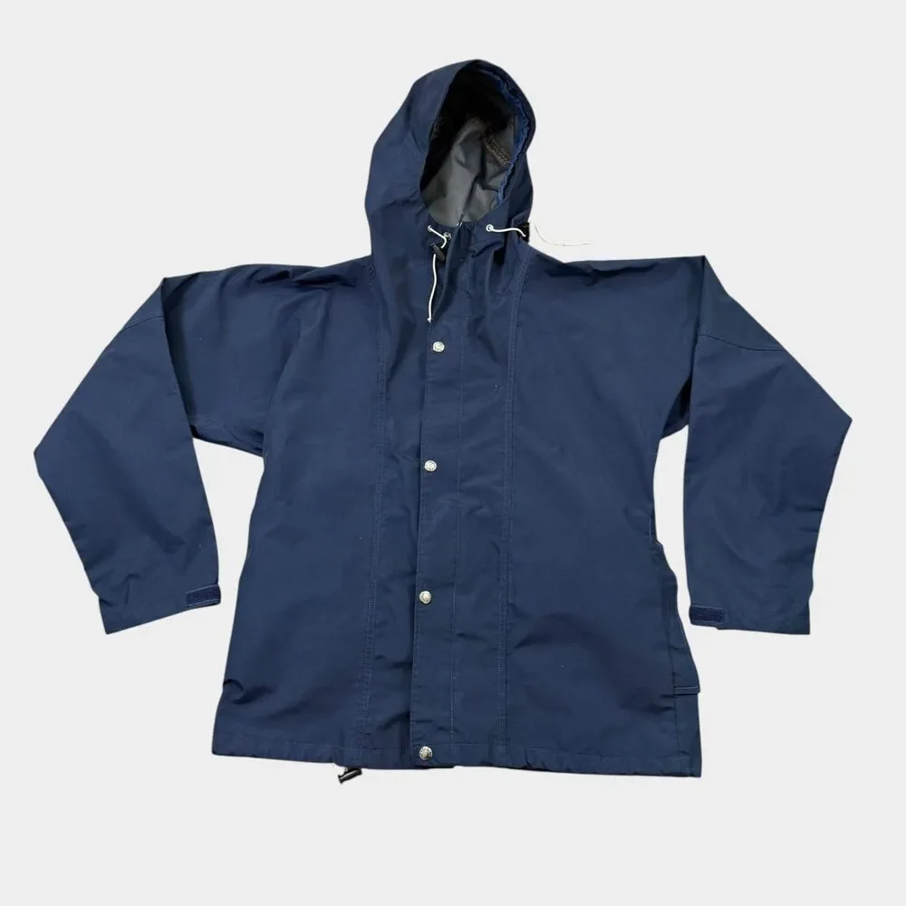 Vtg North Face Brown Label Gore-Tex Mountain Parka Jacket USA Made Blue Mens M